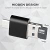 [2 Pack] Micro SD Card Reader for Android Phone,Micro SD Card to USB Adapter, Mini USB C Card Reader for Camera Memory Card Reader, Wansurs Card Reader for PC and Android Phone view 2