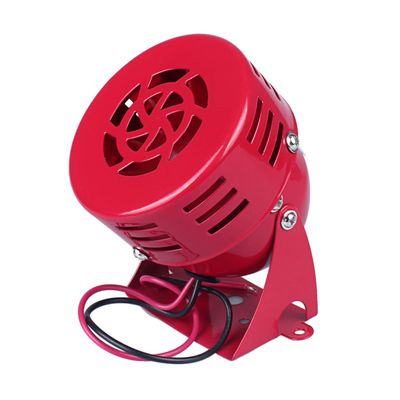 DIANQI DC12V, 120dB Red Mini Electric Motor Alarm, Motor Siren, Buzzer Sound Alarm Bell Horn for Suitable for Warning Information of Small Hoist, Light Transfer Cars and The Inside of Small Vessel