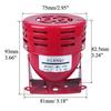 DIANQI DC12V, 120dB Red Mini Electric Motor Alarm, Motor Siren, Buzzer Sound Alarm Bell Horn for Suitable for Warning Information of Small Hoist, Light Transfer Cars and The Inside of Small Vessel view 2