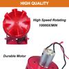 DIANQI DC12V, 120dB Red Mini Electric Motor Alarm, Motor Siren, Buzzer Sound Alarm Bell Horn for Suitable for Warning Information of Small Hoist, Light Transfer Cars and The Inside of Small Vessel view 4