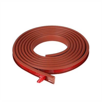 12m U Channel Edge Trim PVC Molding Trim Flexible Self Adhesive U Channel Molding Trim, for Cabinet, Plywood, Table, Edge Protector (Color : Brown, Size : 16mm)