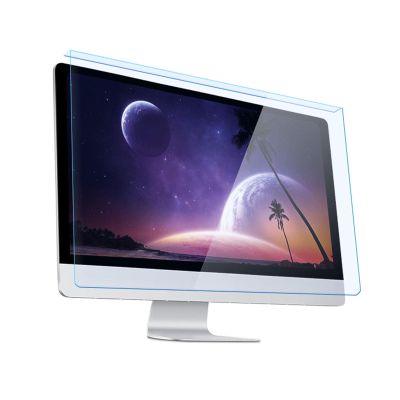 LIGUOYI HD Computer Screen Protector Film, Antis-Blue Light Filter for Diagonal 23 24 27in Widescreen Computer Monitor, Hanging Type Screen Protector Panel, Scratch Resistance