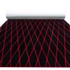 FOCEAN Boat Flooring EVA Foam Boat Decking Marine Mat Non-Slip Self-Adhesive Flooring Sheet for Motorboat Kayak Surfboard Garden Swimming Pools, 75''x 28'', Black with Red Lines view 1