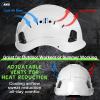 AOLAMEGS Construction Safety Hard Hat with Visor-ANSI Z89.1 OSHA Approved Construction Safety Helmet,Vented White Hard Hats with Chin Straps for Men Women Adults for Outdoor Indoor Industrial Workwear view 4
