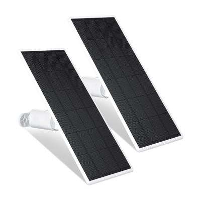 Wasserstein Solar Panel, Solar Panel Charger for Google Nest Cam Outdoor or Indoor, Battery - 2.5W Solar Power - Camera Solar Panels Made for Google Nest (2 Pack)