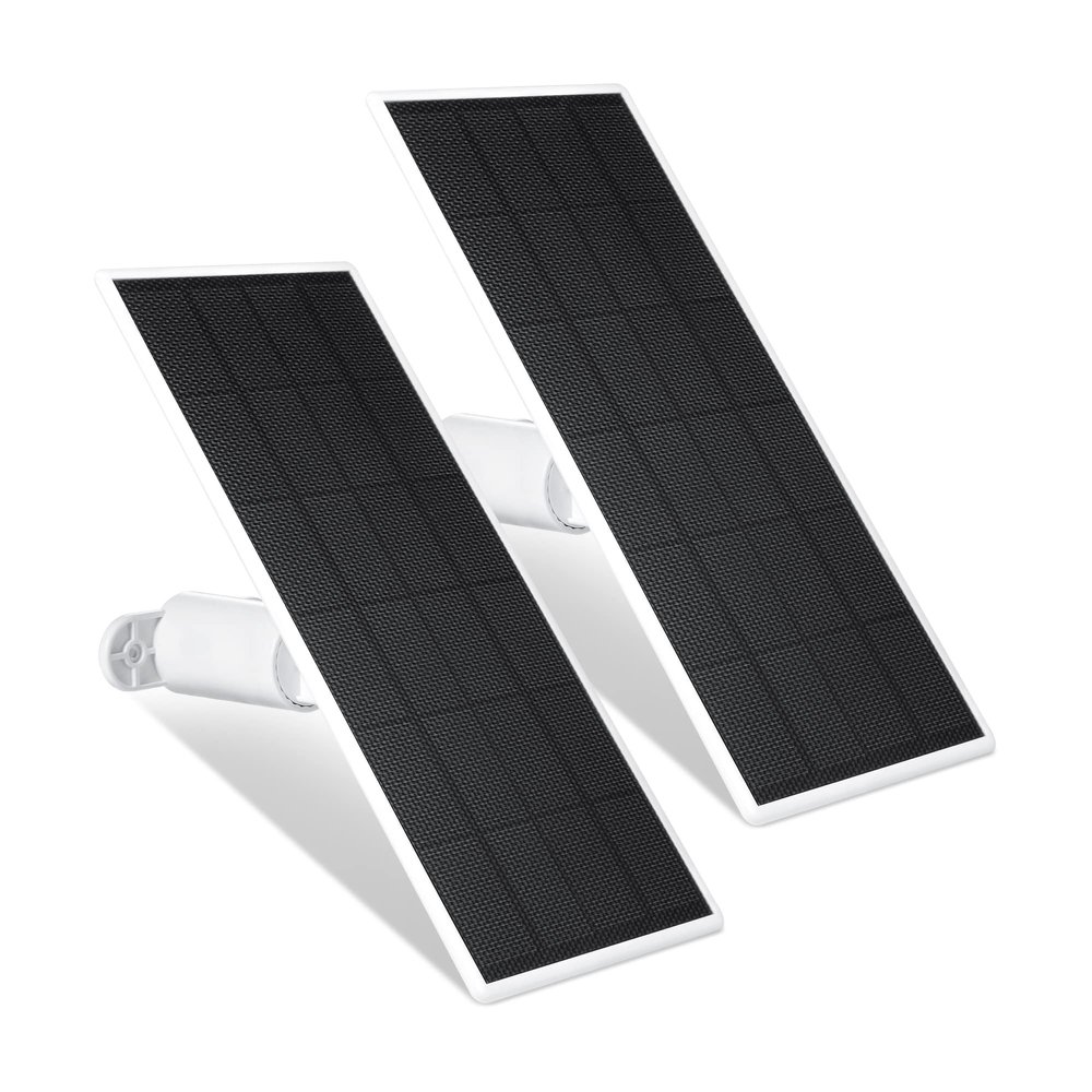Wasserstein Solar Panel, Solar Panel Charger for Google Nest Cam Outdoor or Indoor, Battery - 2.5W Solar Power - Camera Solar Panels Made for Google Nest (2 Pack)