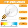 WokHok 25 Watt Wax Warmer Bulbs, Light Bulbs for Full Size Scentsy Warmers,G50/G16.5 Globe E12 Clear Bulbs for Candle Wax Warmer, Long Lifespan, 120 Volt (6 Pack) view 3