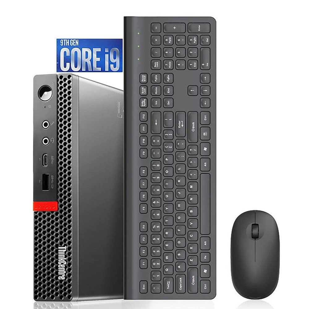 Lenovo M920q ThinkCentre Tiny Business Mini PC Intel Core i9-9900T Up to 4.40GHz, 16GB RAM, 512GB NVMe SSD, Built-in AX210 Wi-Fi 6E Bluetooth, Windows 11 Pro (Renewed)