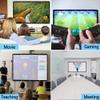 LENG 100 Inch Projector Screen 16:9 Movie Screen Foldable Projection Screen for Indoor Outdoor Home Theatre Cinema School Office Lightweight Portable (Size : 84inch-16:9) view 2
