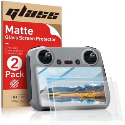 Ambison [2 Pack] DJI Mini 5/4 Pro Matte Glass Screen Protector, Anti-Glare/Smooth as Silk/HD Clear Compatible with DJI Mini 4/3 Pro/Mavic 3 Pro/Air 3/Air 2S RC/RC 2 Remote Controller Accessories