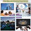 LENG 120" Projection Screen Portable Projector Screen Foldable Anti-Crease Indoor Outdoor Movies Screen 4:3 16:9 4K HD Home Theater Screen Easy to Clean (Size : 72inch-4:3) view 2
