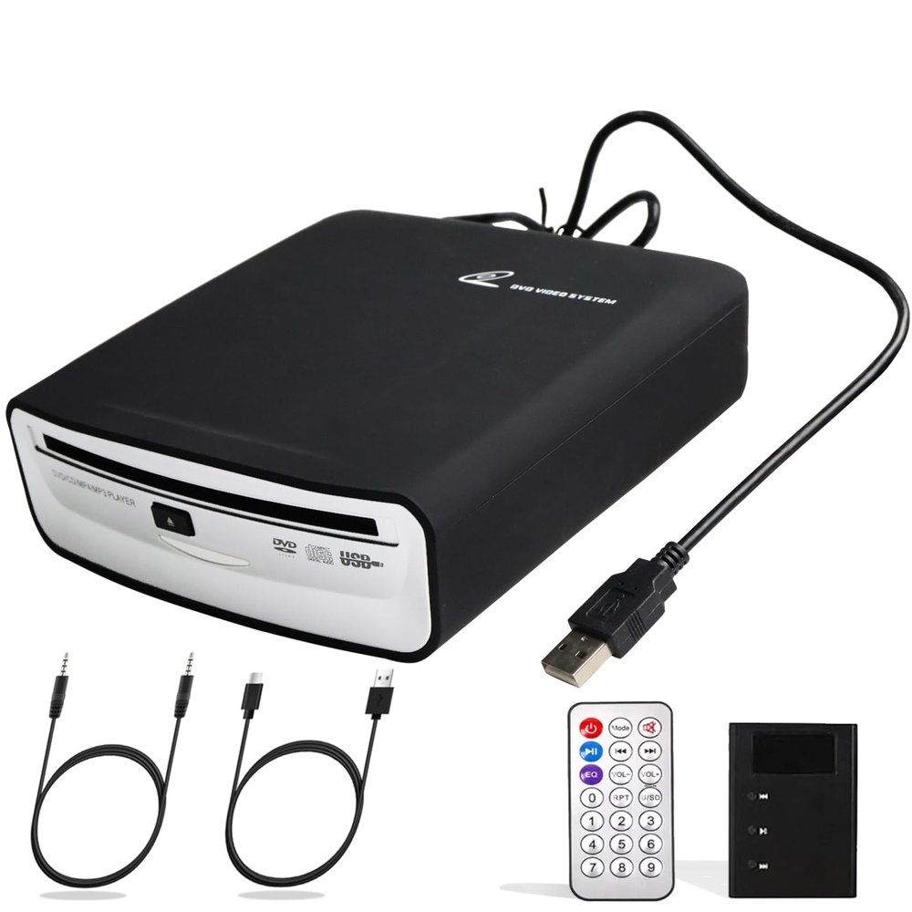 Portable Universal CD Player for Car with USB Port AUX Port,USB External CD Player for Vehicle,Laptop,Desktop,TV,Mac,Computer,for Android 4.4 and Above Navigation