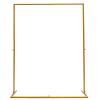 4.9FT x 3.9FT Gold Metal Square Wedding Arch Flowers Frame Backdrop Stand for Backdrop Frame Wedding Backdrop Ceremony Backdrop view 2