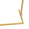 4.9FT x 3.9FT Gold Metal Square Wedding Arch Flowers Frame Backdrop Stand for Backdrop Frame Wedding Backdrop Ceremony Backdrop view 3