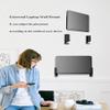 ZZHDESBY Laptop & Router Wall Mount Holder - Storage Rack Compatible with Laptops/WiFi routers/Macbooks/TV Boxes/Network Switches/Modems/Audio Devices and More (Black) view 2