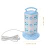 DOITOOL Flat Outlet Plug Power Strip Tower Multiple Outlets Protector Multi Plug Charging Tower with Handle for Home Office Dorm Room Essentials (US Plug) Sky- Blue Plug Outlet view 2