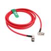 HangTon 12G 3G HD SDI Raw 4K 60fps Video Cable Right Angle BNC Canare LV-61S 75 ohm Coaxial Shielded for Sony FS7 FX9 FX6 Alexa DSMC2 Camera Blackmagic SmallHD Atomos Monitor (3M, Red) view 1