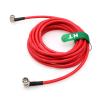 HangTon 12G 3G HD SDI Raw 4K 60fps Video Cable Right Angle BNC Canare LV-61S 75 ohm Coaxial Shielded for Sony FS7 FX9 FX6 Alexa DSMC2 Camera Blackmagic SmallHD Atomos Monitor (3M, Red) view 4