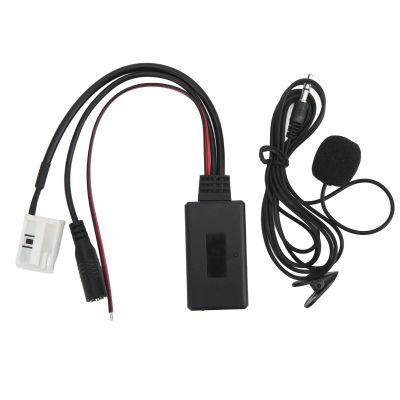Audio Cable, Bluetooth AUX Music Interface Adapter Audio Cable Qiilu Bluetooth Aux in Cable with Microphone Replacement for Benz W169 W245 W203 W209