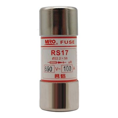 Zyvpee RS17 690V aR 16A 20A 25A 32A 40A 50A 63A 80A 100A 125A Fuse (RS17-100A)
