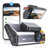 FocuWay Car Dash Cam 4K Car Camera Small WiFi Front Dash Cam with App, Aluminum Alloy Super Thermal Conduction Dashcam with Rotatable Lens, WDR Night Vision, Loop Recording, G-Sensor, Parking Monitor view 1