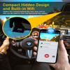 FocuWay Car Dash Cam 4K Car Camera Small WiFi Front Dash Cam with App, Aluminum Alloy Super Thermal Conduction Dashcam with Rotatable Lens, WDR Night Vision, Loop Recording, G-Sensor, Parking Monitor view 4