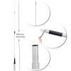 HYS Amateur VHF/UHF Mobile Radio Antenna, 42.7inchs, FM Transceiver UHF Male Antenna for 2m 70cm 144Mhz/430Mhz Dual Band Portable Amateur Car/Truck Radio view 2