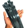 Black Zip Ties Heavy Duty 20 Inch Outdoor, 250lb Extra Large Cable Tie Wraps Long Plastic Wire Ties Wide Big Strong Thick Zipties 40 Pack view 1