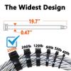 Black Zip Ties Heavy Duty 20 Inch Outdoor, 250lb Extra Large Cable Tie Wraps Long Plastic Wire Ties Wide Big Strong Thick Zipties 40 Pack view 2