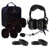 P1 General Aviation Headset with Pilot Headset Bag, 2-Pack Silicone Gel Ear Seal Replacement for Aviation, and 100% Cotton Ear Cloth Cover Pack of 3 Pairs view 1