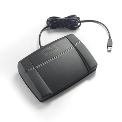 AltoEdge Transcription Foot Pedal with USB Headset with Microphone