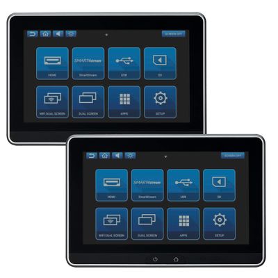 Audiovox AVXSB10MM2 Dual 10.1" Touchscreen Smart TV Digital Only Monitor Systems (No DVD)