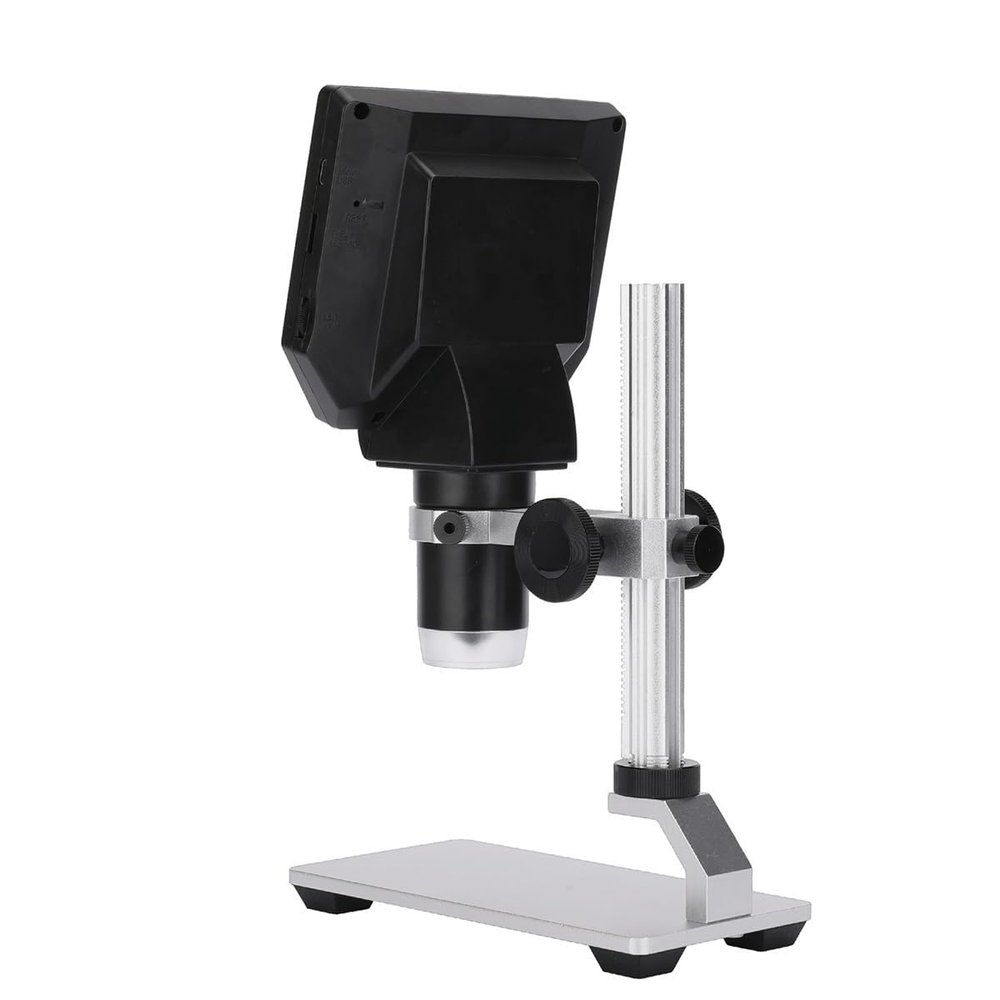 Microscope Accessories Kit Electronic Microscope 5X-1200X Digital Microscope Camera Adjustable 1080P with 10 LED Light Microscope Slides (Color : G1000 Metal)
