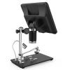 Microscope Accessories Kit Electronic Microscope 5X-1200X Digital Microscope Camera Adjustable 1080P with 10 LED Light Microscope Slides (Color : G1000 Metal) view 3