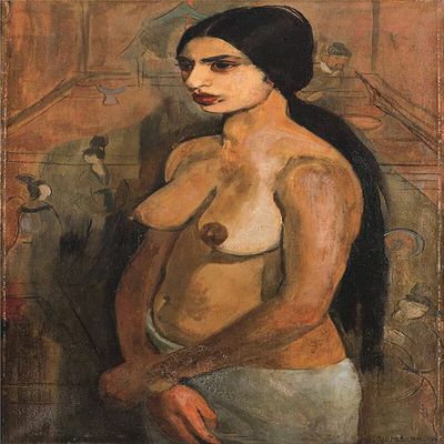 Amrita Sher Gil : Portrait of a Tahitian : 1934 : Archival Quality Art Print