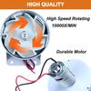 DIANQI DC24V Loud Electric Motor Metal Siren, 120dB Air Screw Alarm Horn for Home, Industries, Stores and Control Systems (Gray) view 4