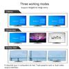 CKLau 2 Port USB 3.0 Triple Monitor KVM Switch HDMI 2.1 8K@60Hz 4K@144Hz with Audio and All Input Cable for 2 Computers 3 Monitors Supports Hotkey Switching view 4