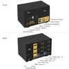 CKLau 2 Port USB 3.0 Quad Monitor KVM Switch HDMI 2.1 8K@60Hz 4K@144Hz with Audio Output and All Input Cable, 2 PCs 4 Monitors Video Keyboard Mouse Peripheral Sharing Switcher view 3
