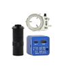 12MP 4K 1080P HDMI PC Industrial Electronic Digital MINI Video Microscope Camera & 100X C-Mount Lens Whit 56-LED Adjustable Ring Light view 3