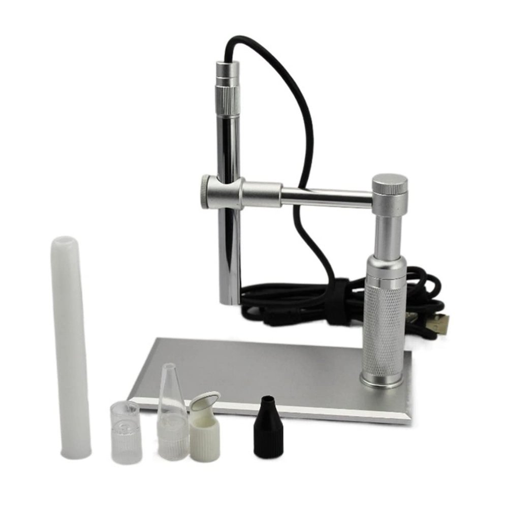 Lab Microscope Slides 2MP USB Digital Microscope 500x 8 LED HD Video Camera Magnifier Microscope Parts (Magnification : 500X)