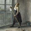 Franois Barraud : Girl Cleaning : Archival Quality Art Print view 1