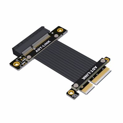 PCI Express 4.0 x4 Extension Riser Cable 90 180 Degree (30cm, R22SF 4.0)