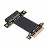 PCI Express 4.0 x4 Extension Riser Cable 90 180 Degree (30cm, R22SF 4.0) view 1