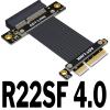 PCI Express 4.0 x4 Extension Riser Cable 90 180 Degree (30cm, R22SF 4.0) view 2