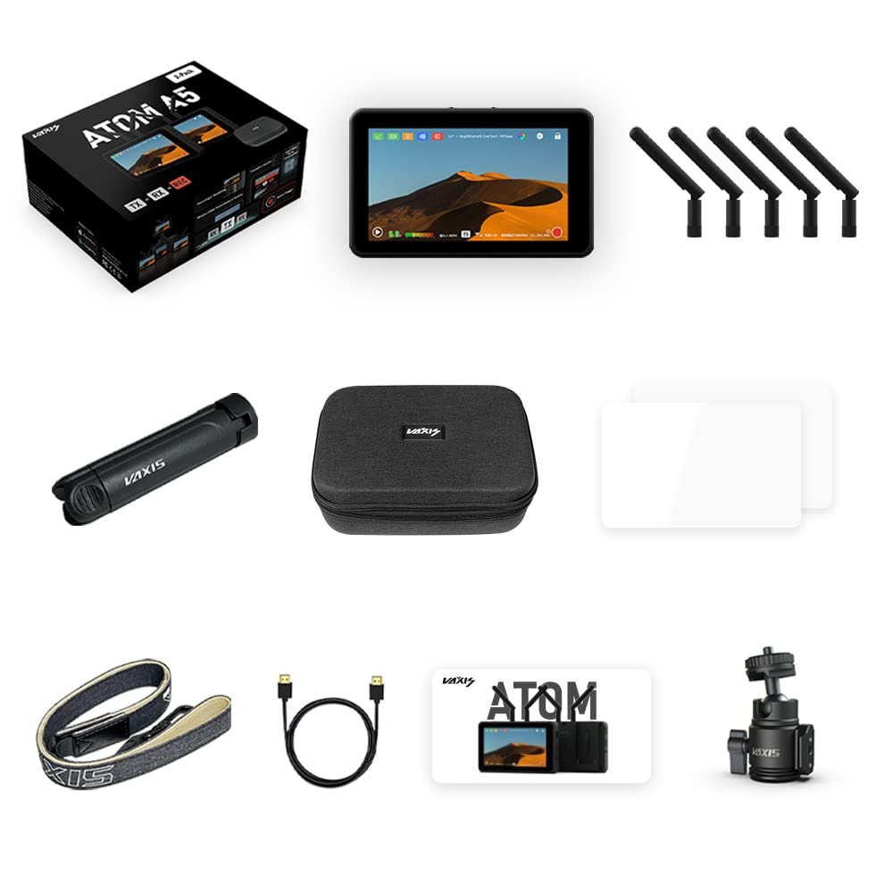 Vaxis Atom A5 Wireless Monitor Professional Package 5" HDMI Recording Monitor Video Transmission System&Monitor