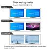 CKLau 2 Port USB 3.0 Dual Monitor KVM Switch Displayport 1.4 + HDMI 2.1 Supports 8K@60Hz, 4K@144Hz with Audio Output and All Input Cables view 4