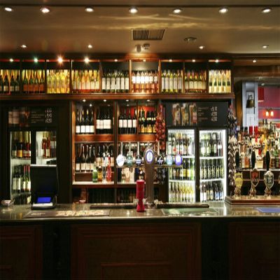 BELECO 7x5ft Fabric Bar Backdrops for Photography Nightclub Pub Bar Counter Backdrop Whisky Wine Drinks Alcohol Cafe Restaurant Drink Shelf Background Wallpaper Bar Theme Party Decor Photo Props