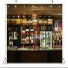 BELECO 7x5ft Fabric Bar Backdrops for Photography Nightclub Pub Bar Counter Backdrop Whisky Wine Drinks Alcohol Cafe Restaurant Drink Shelf Background Wallpaper Bar Theme Party Decor Photo Props view 4
