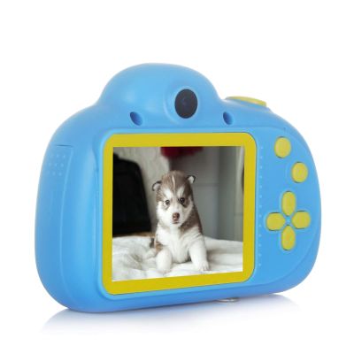 ASHATA Upgrade Kids Camera, 1080P 2.4 Inch Cartoon Camera for Boys Girls, Mini Portable Camera with 32GB SD Card, Gifts for Christmas Birthday(Blue)