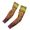 JOAIFO 1 Pair Sun Protection Arm Sleeves Tribal Tattoo and Hibiscus Print Sun Sleeves for Men Women Youth for Football,Golf,Volleyball view 1